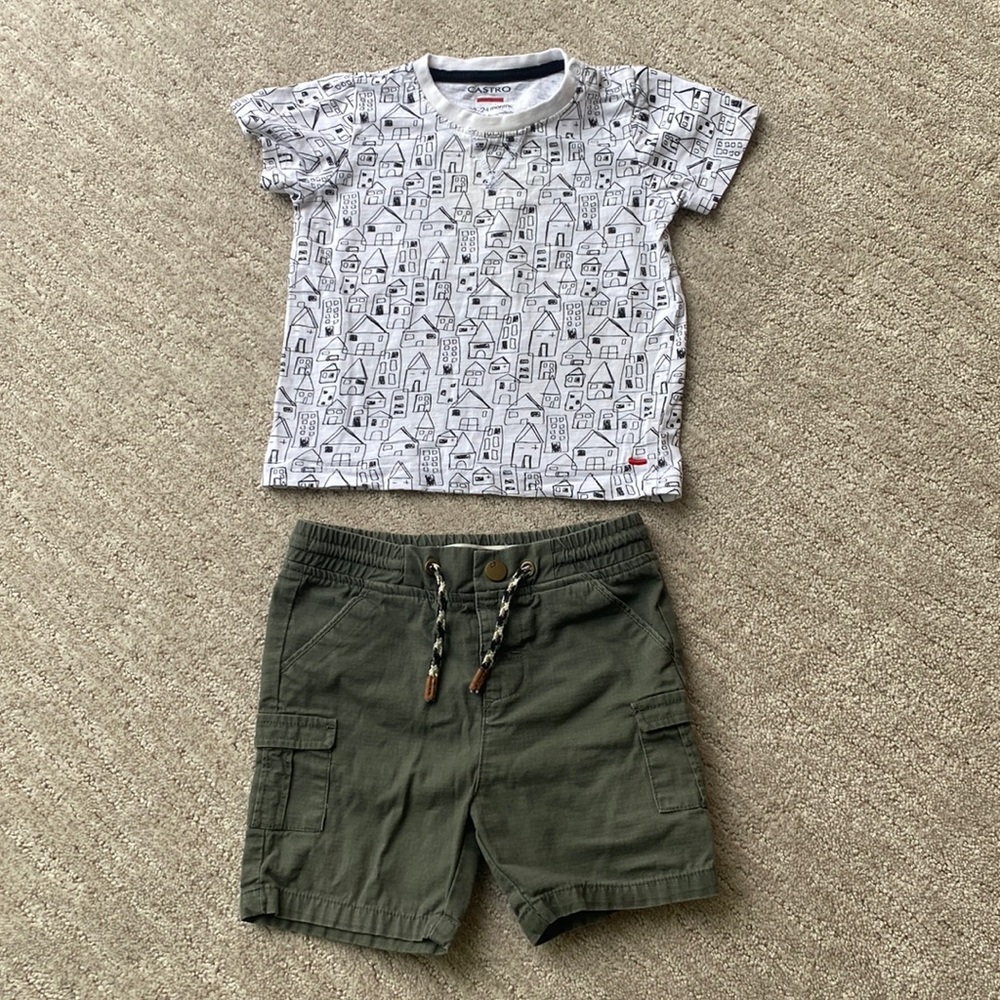 Israel’s Castro Kids 2 piece Shorts and Tshirt Outfit